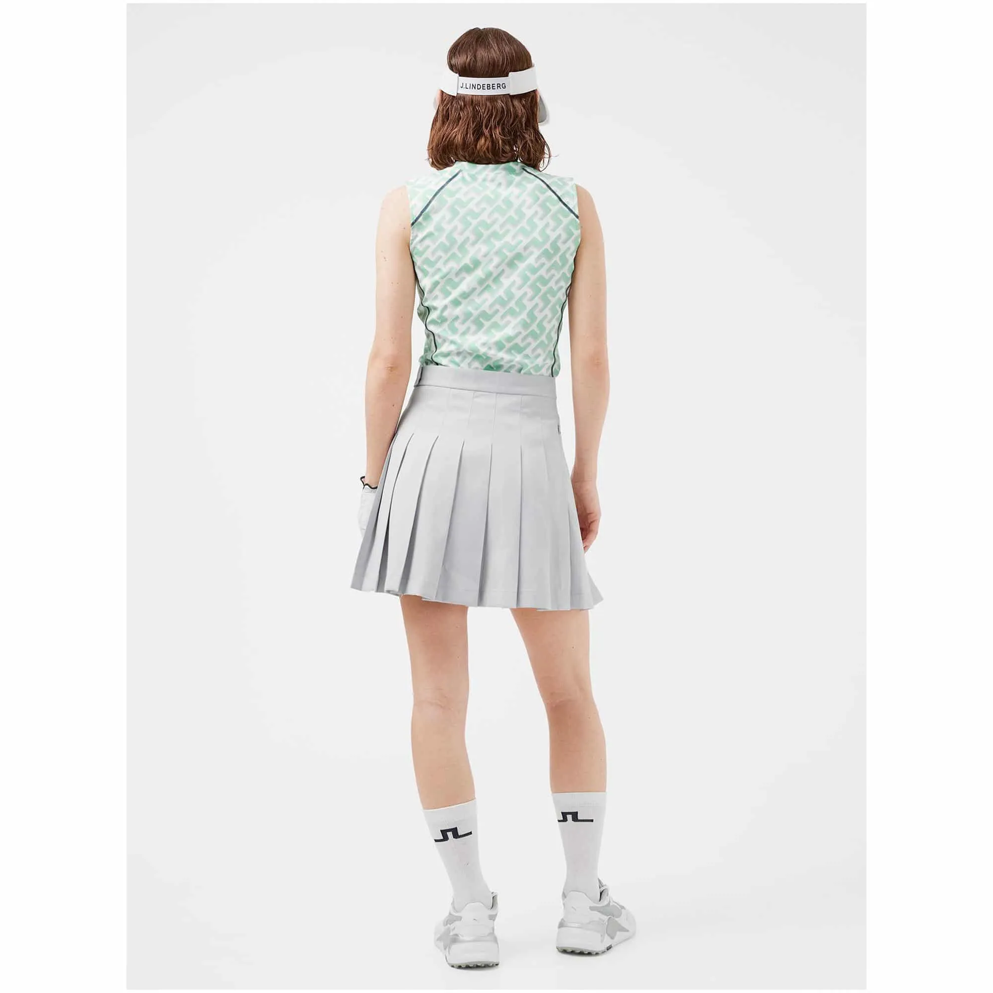 J Lindeberg Mona Sleeveless Ladies Golf Top Spring Bud 3D Bridge