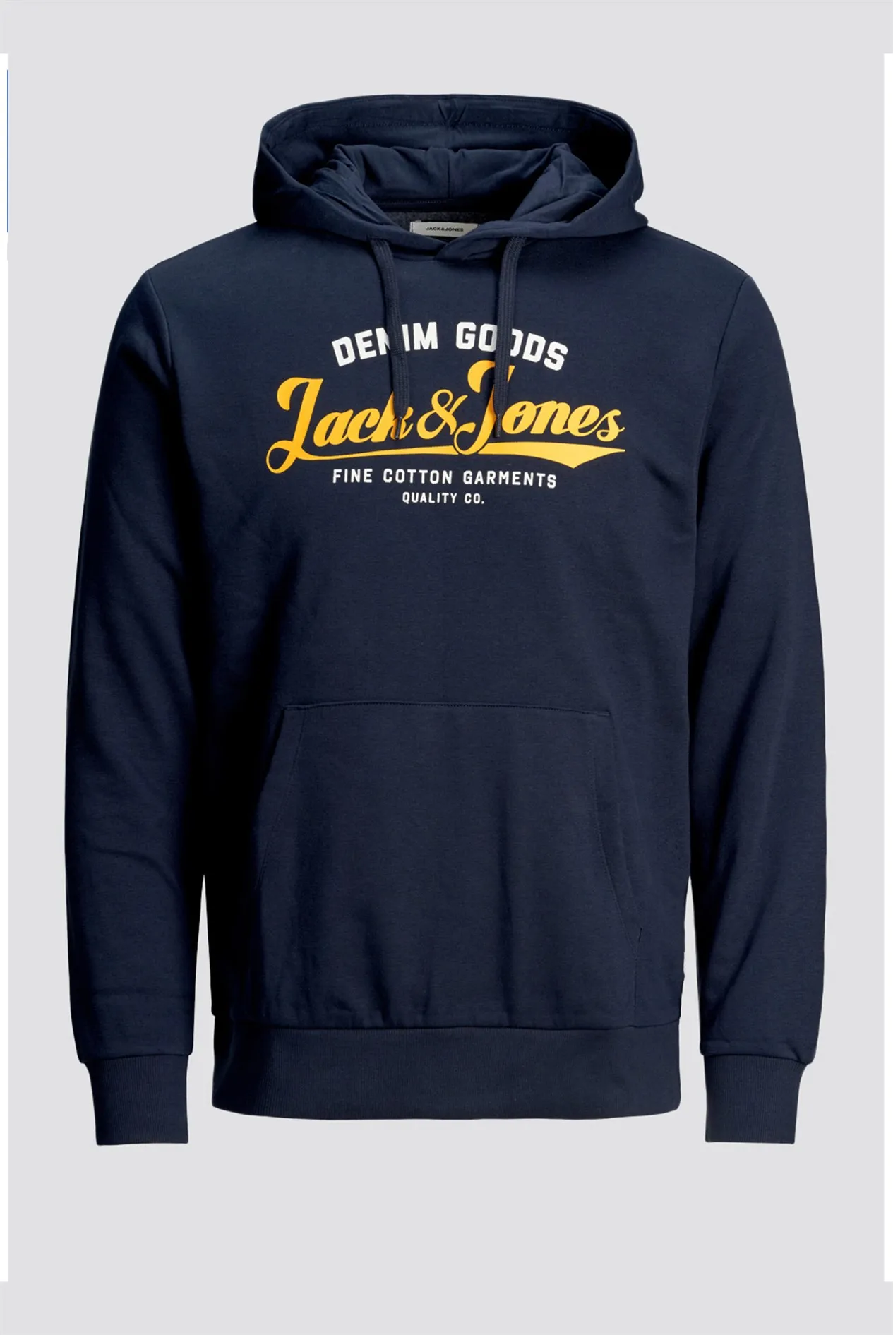 JACK & JONES Navy Logo Hoody