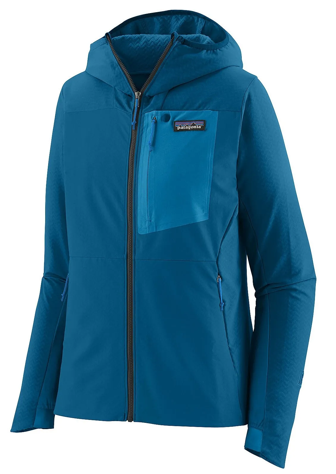 jacket Patagonia R1 CrossStrata Hoody - Endless Blue - women´s