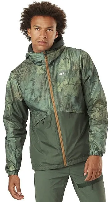 jacket Picture Laman Printed - Geology Green - men´s