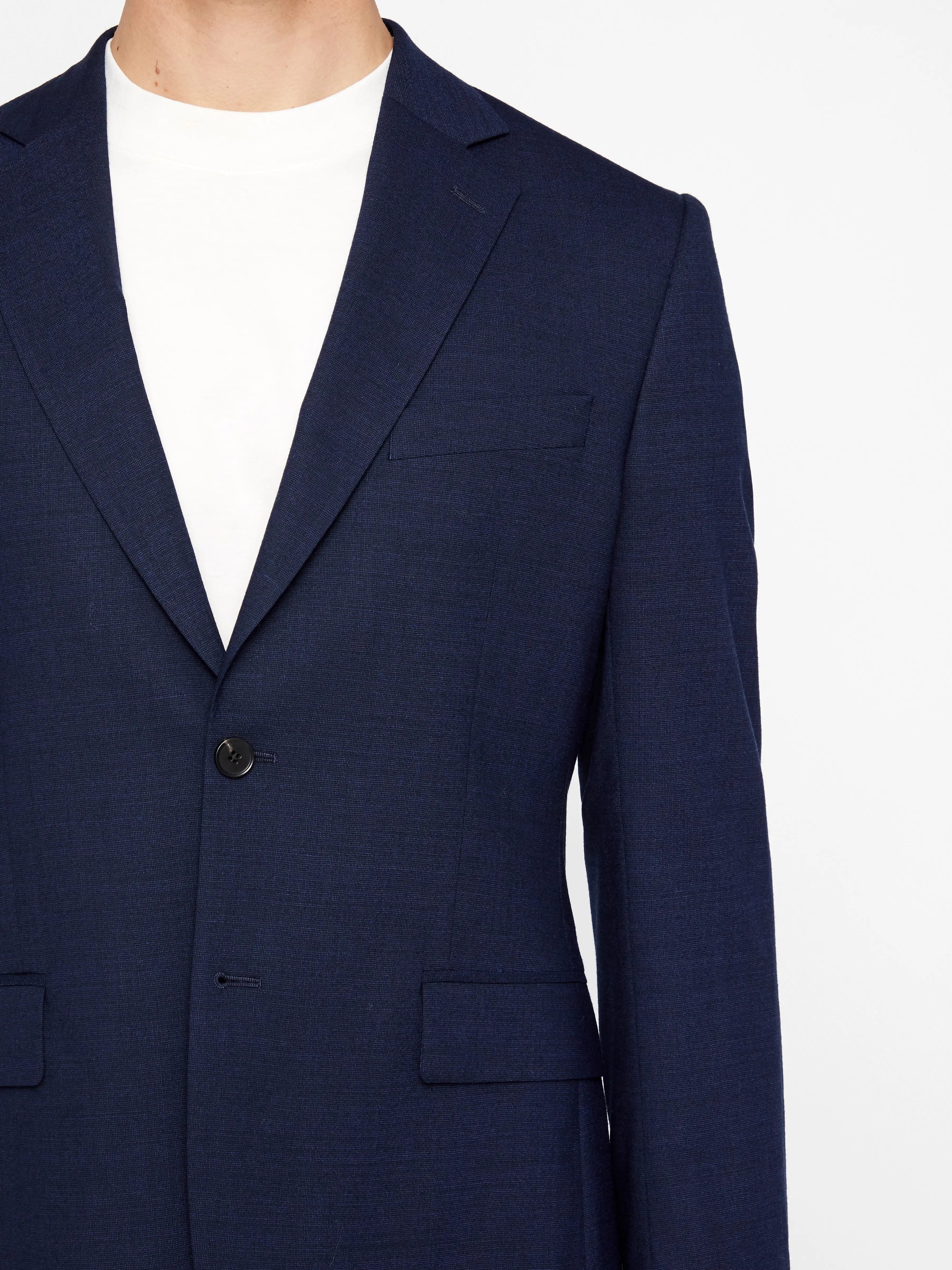 J.Lindeberg Mens Donnie Texture 2-Tone Blazer - JL NAVY