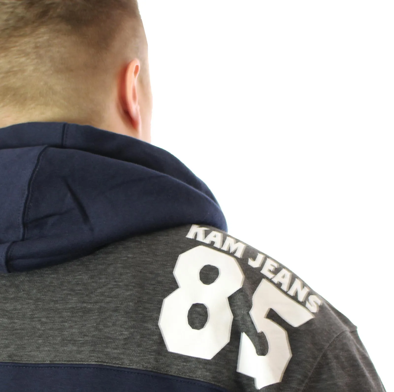 Kam Brooklyn 85 Print Hoody - Navy