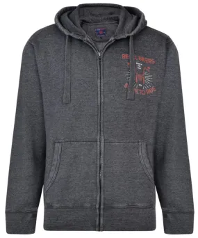 Kam Rebel Bikers Zip Hoody - Charcoal