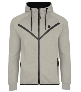 Kangol Cullen Hoody in Grey Striped Marl