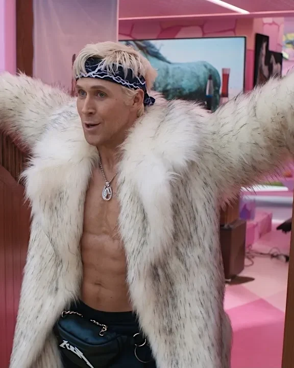 Ken White Fur Coat | Barbie Movie Ryan Gosling Fur Coat