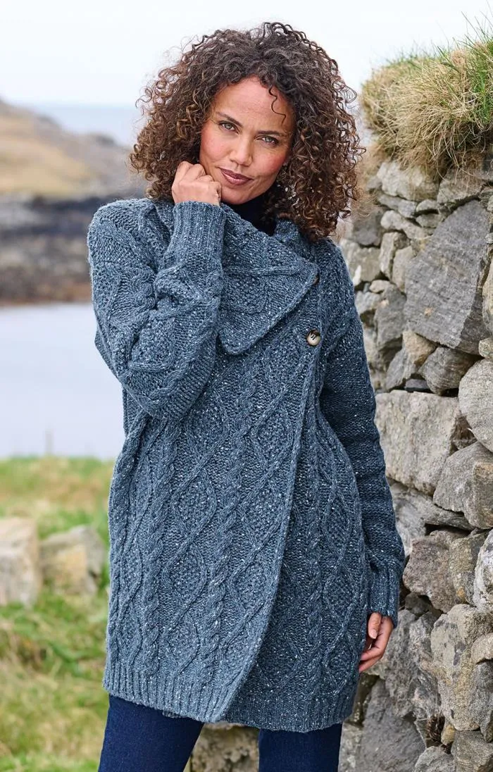 Ladies Donegal Cable Coat