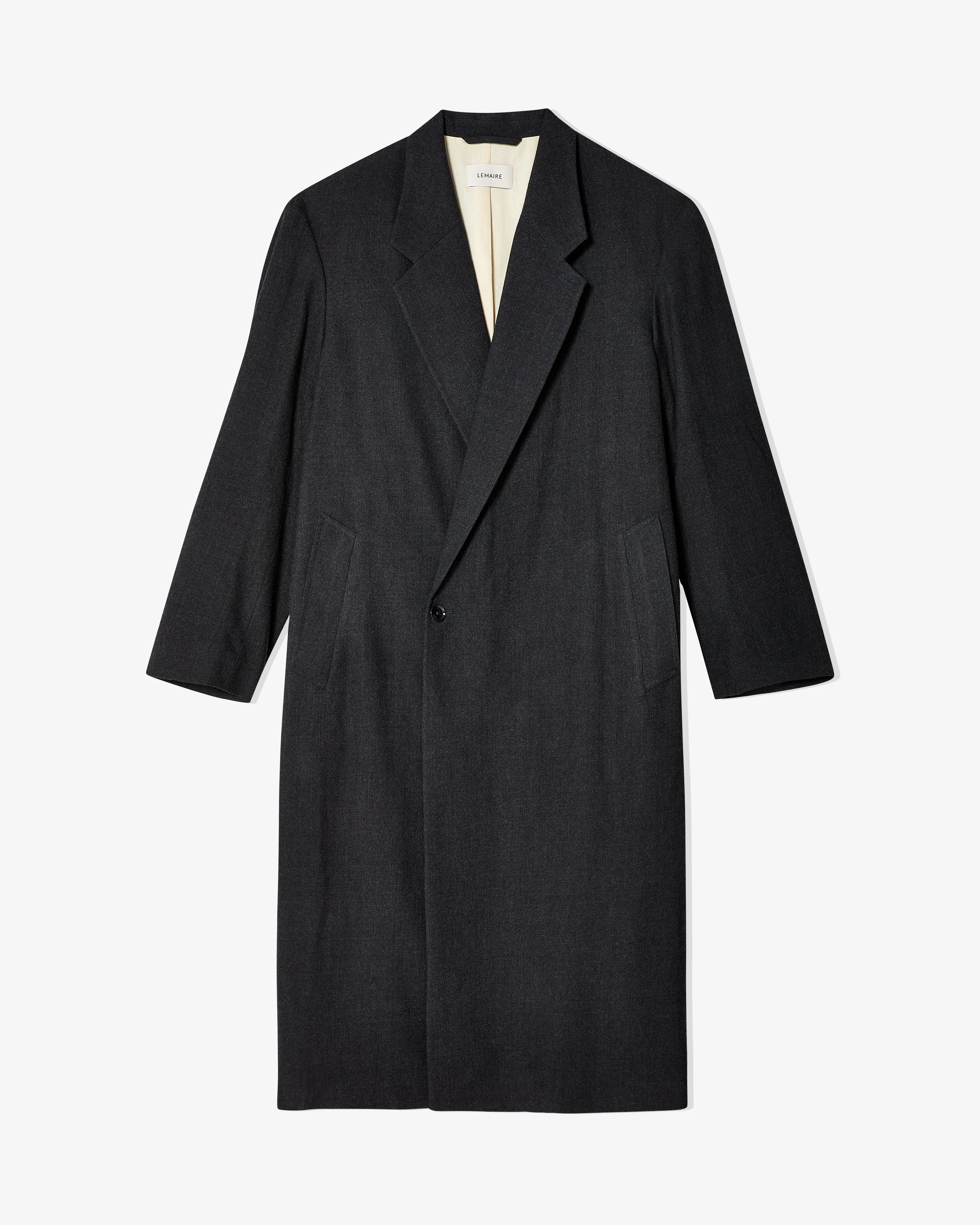 Lemaire - Unisex Maxi Double Breasted Coat - (Anthracite)