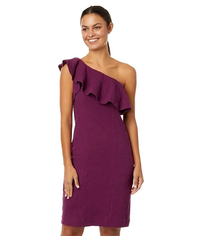 Lilly Pulitzer Bordeaux One Shoulder Dress