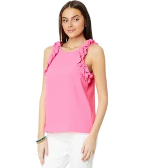 Lilly Pulitzer Kailee Sleeveless Ruffle Top