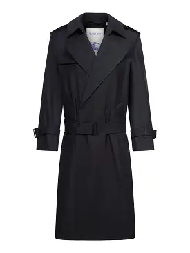 Long trench coat in silk blend