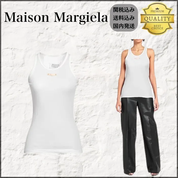 Maison Margiela  |Unisex Silk Blended Fabrics Street Style Plain Cotton Logo