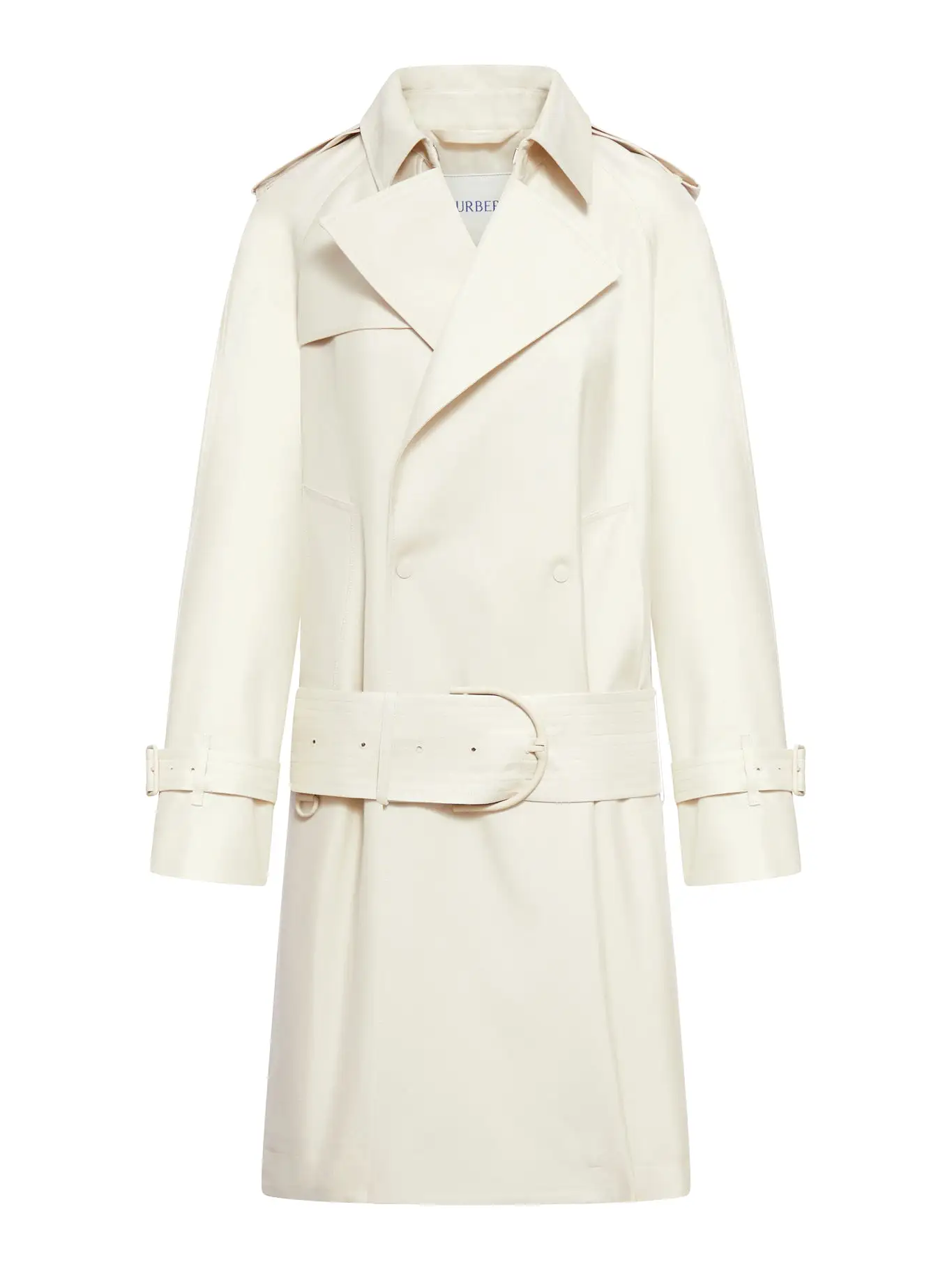 Medium trench coat in silk blend