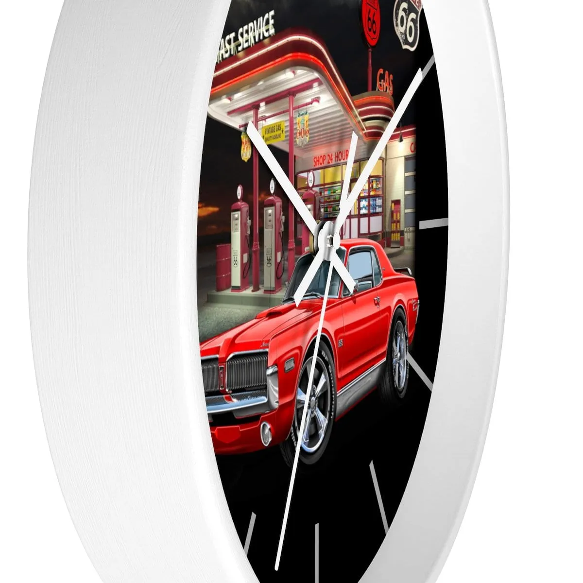 Mercury Cougar Vintage Gas Wall clock