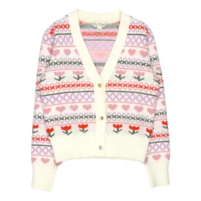 Miss Selfridge Pink Folk Style Cardigan