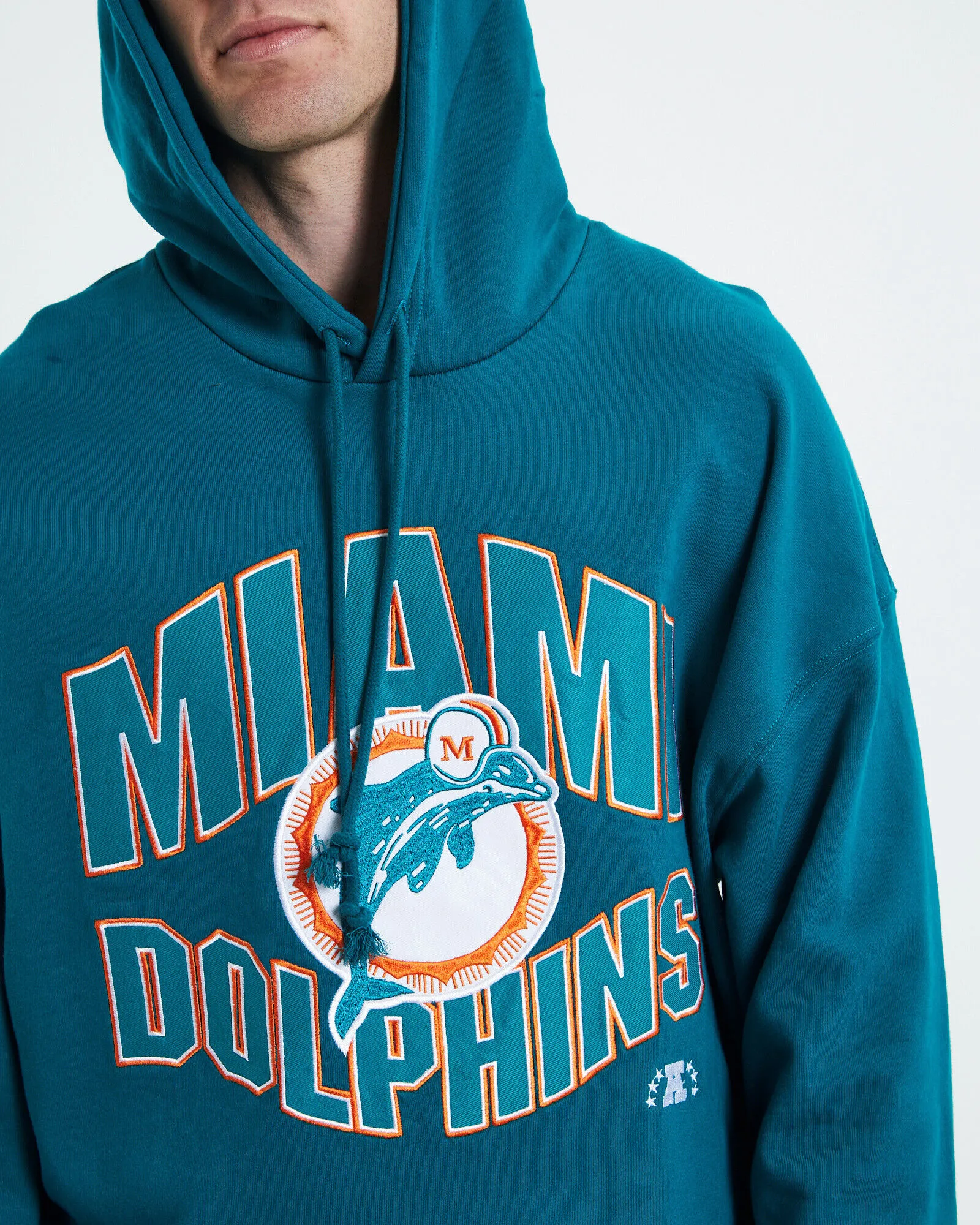 Mitchell & Ness Wave Arch Miami Dolphins Hoody Teal