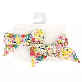 oh baby! Hair Bow Clip - Wild Flower Garden - Multi