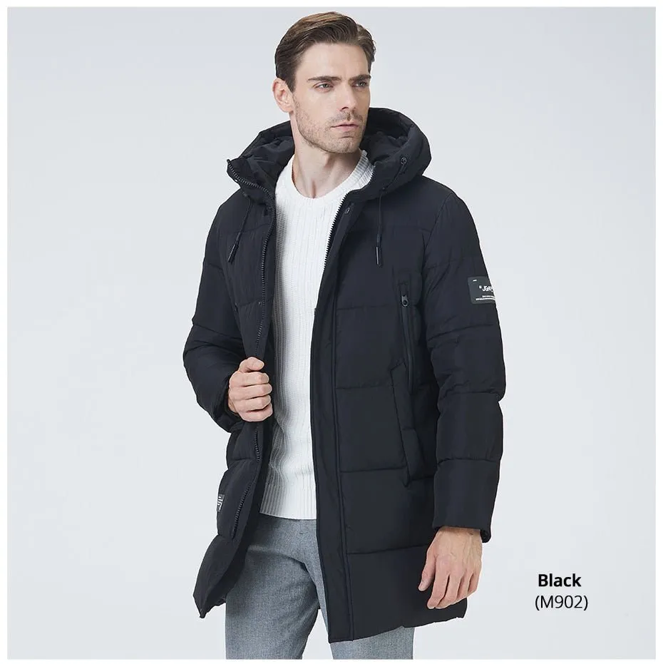 Parka d'hiver mi-longue à capuche pour homme 1,35kg ICEbear – MWD22807D