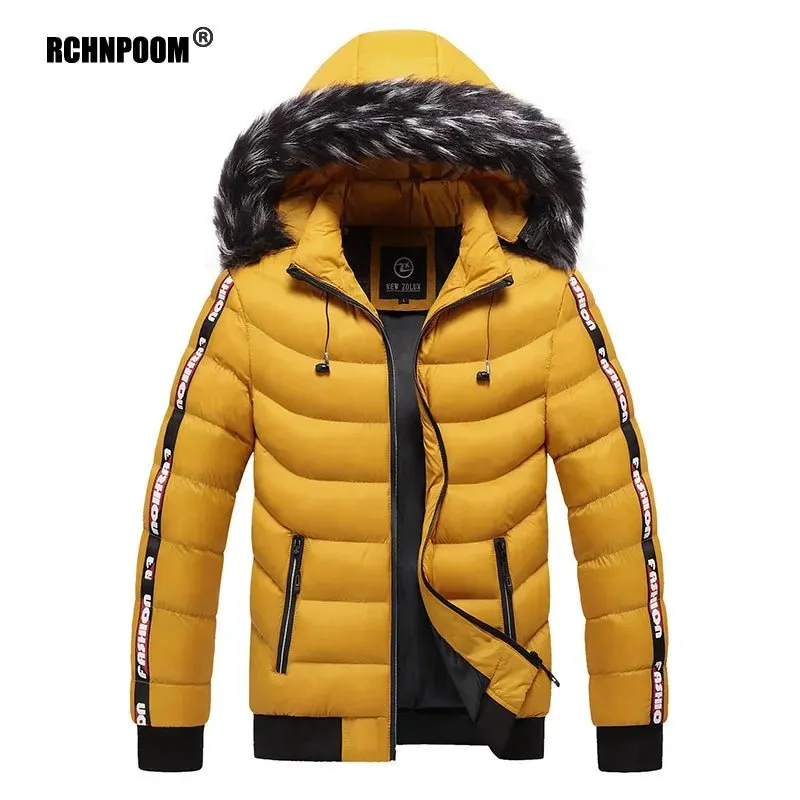 Parka d'hiver à capuche avec col en fourrure pour homme New Zolun - KB Fashion