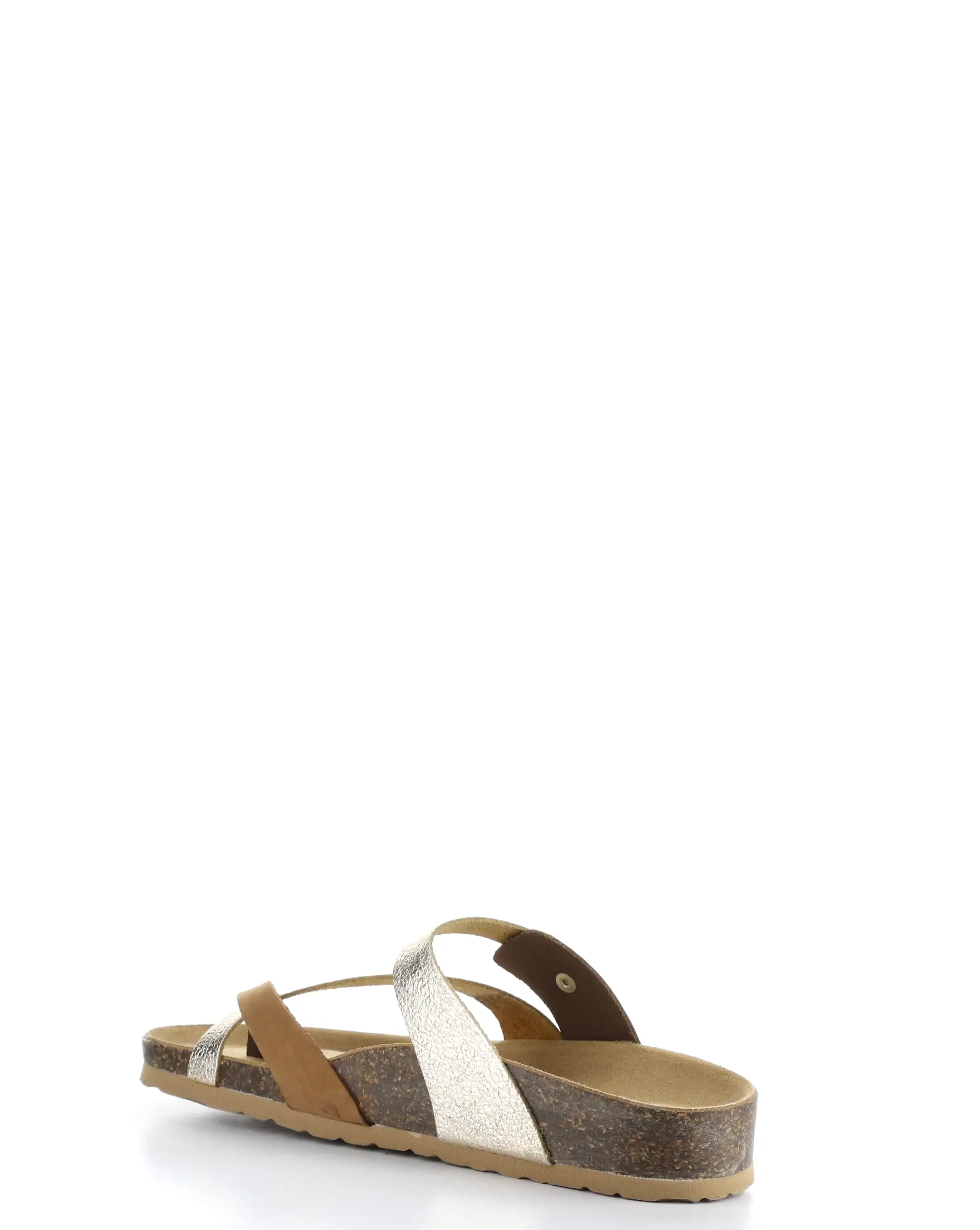 PARR BRANDY/GOLD Slip-on Sandals