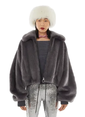 PHILOSOPHY DI LORENZO SERAFINI  Faux fur coat - Grey