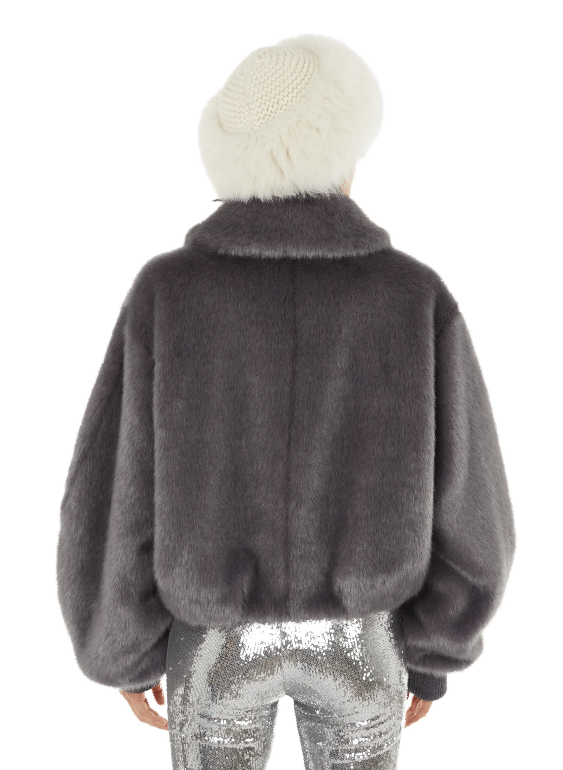 PHILOSOPHY DI LORENZO SERAFINI  Faux fur coat - Grey