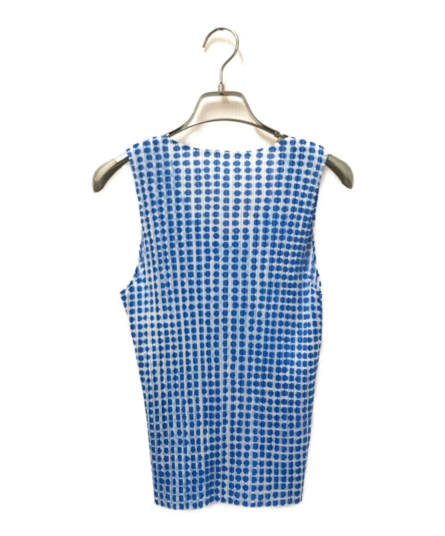 [Pre-owned] PLEATS PLEASE Dot Print Sleeveless Blouse Pleated Popular, Standard, Total Pattern Issey Miyake PP12-JK511