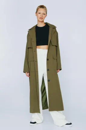 Premium Hooded Trench Coat