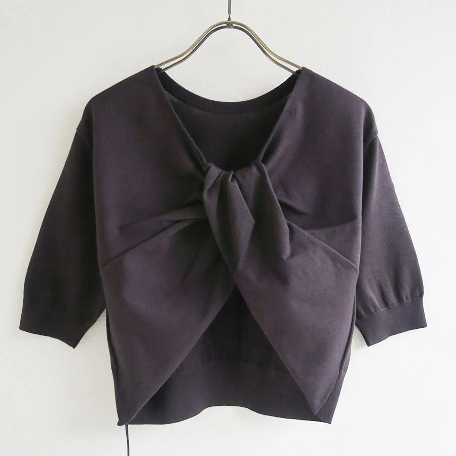 SALE 50%OFF ! 【BOWTE/バウト】18G COTTON SILK TWIST DETAIL SHORT SLEEVE 241-03-0002