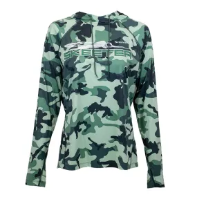 Skeeter Simms Ladies SolarFlex Hoody - Woodland Camo Avalon