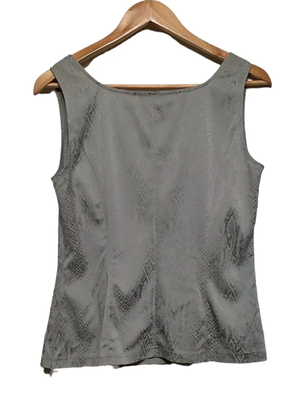 Snakeskin Print Sleeveless Blouse (Size L)