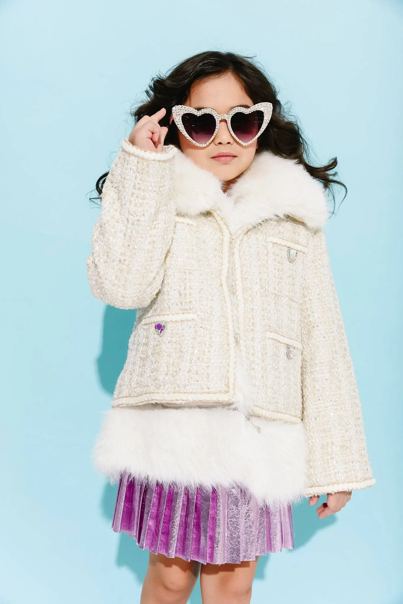 Snow White Tweed Coat