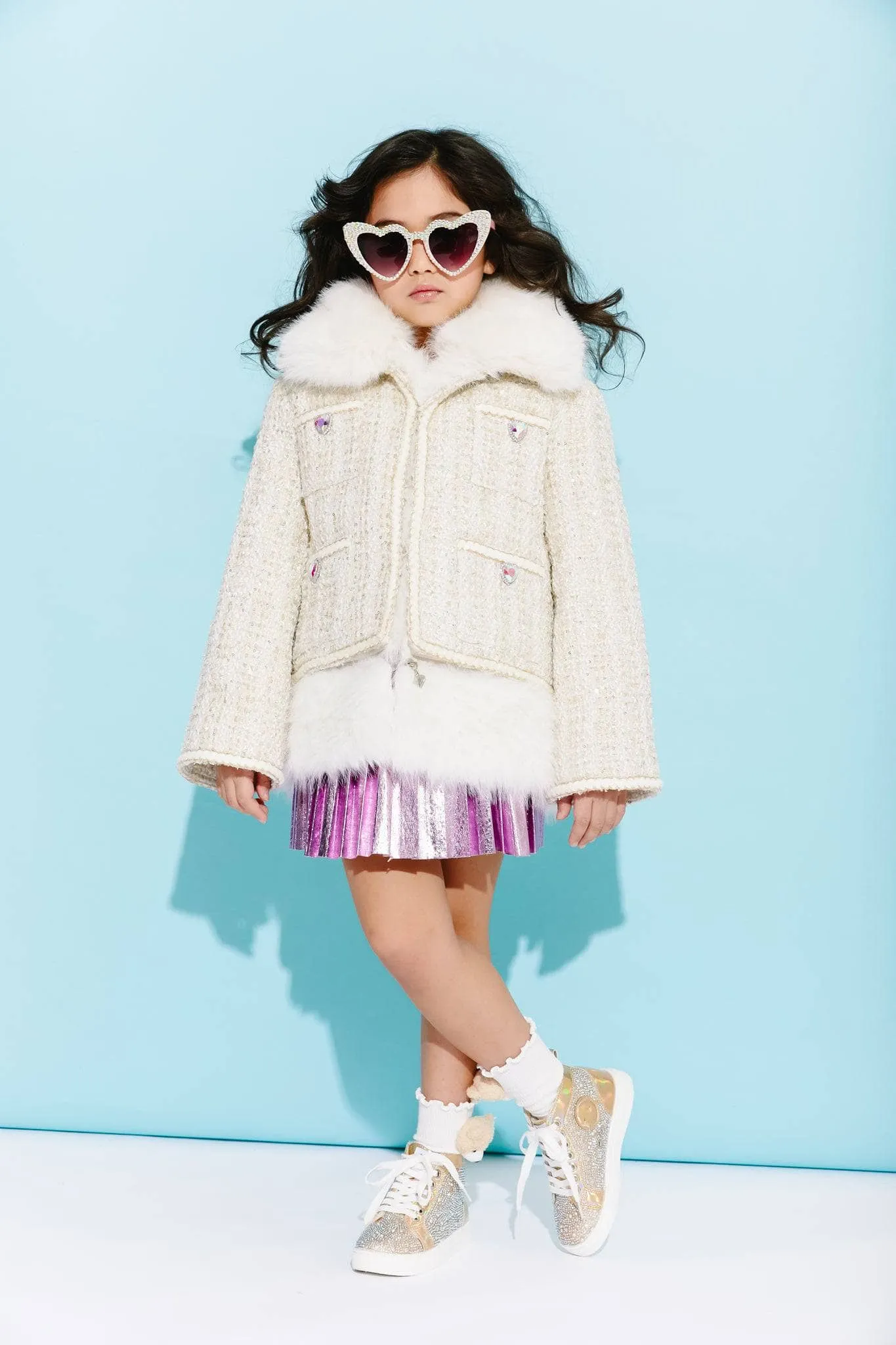 Snow White Tweed Coat