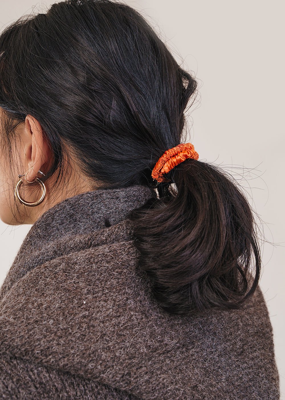 Super Sport Scrunchie (White, Orange, Navy)