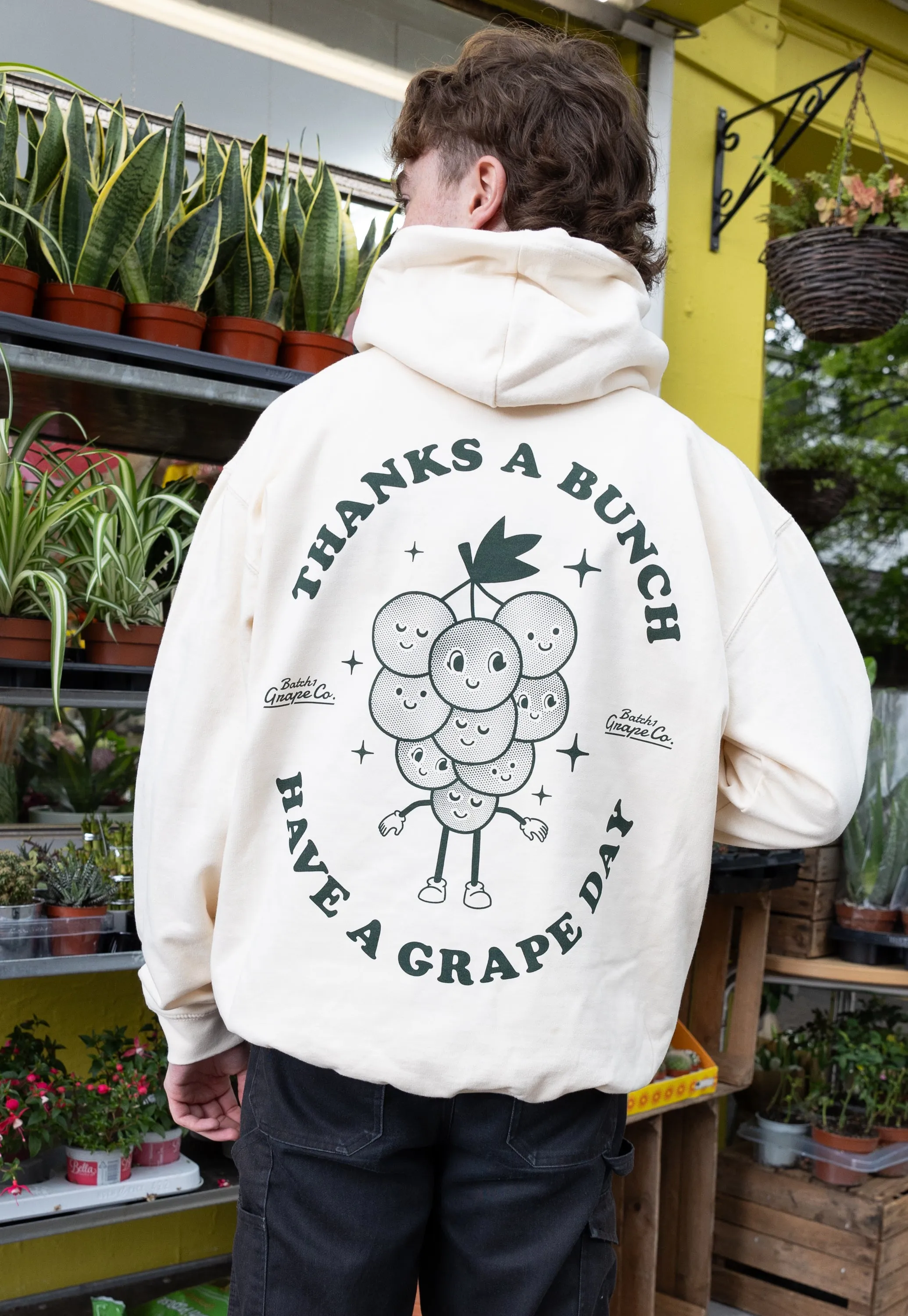 Thanks A Bunch Fruit Logo Hoodie In Vanilla