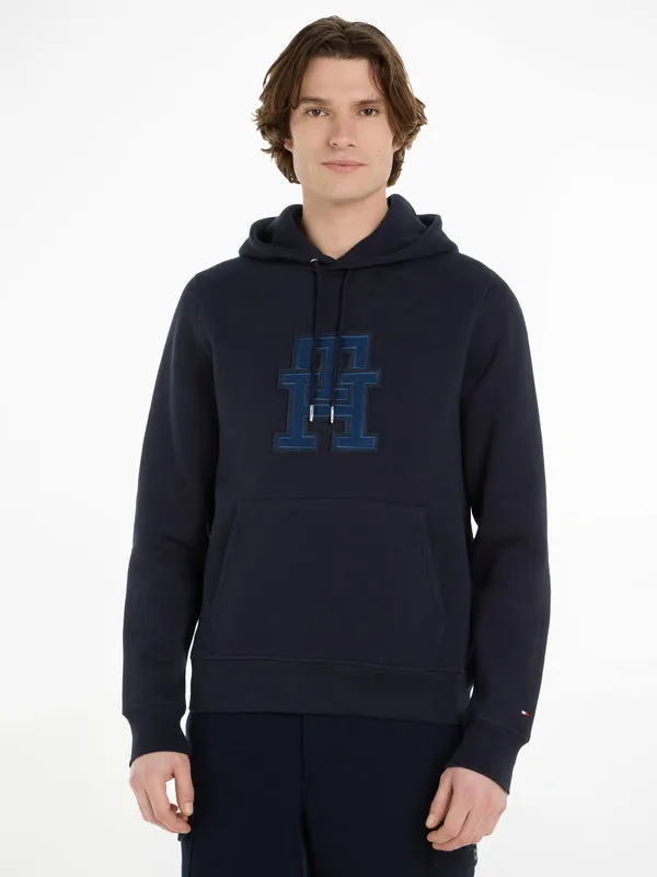 TOMMY HILFIGER Tommy Hilfiger Monogram Applique Hoody - Navy