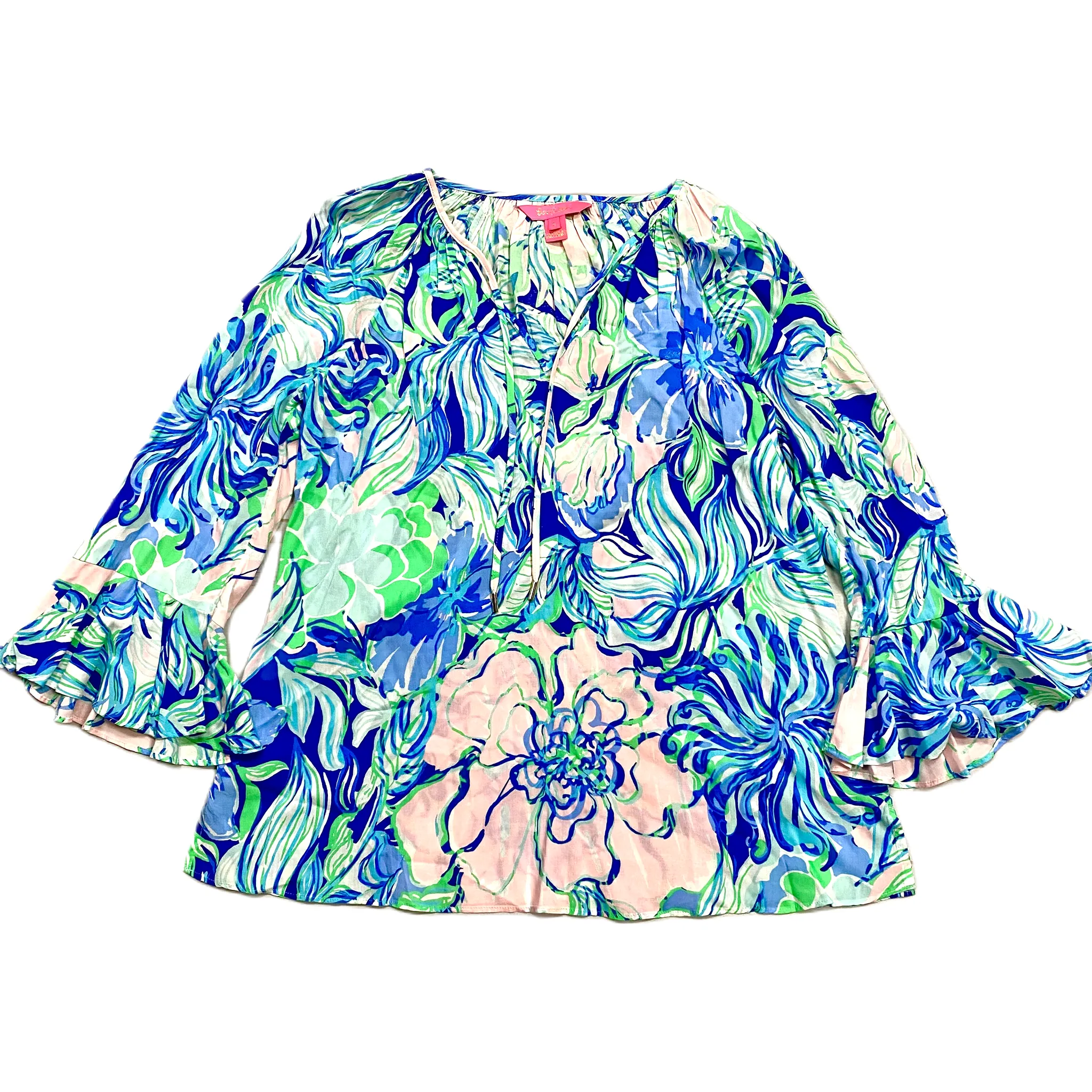 Top 3/4 Sleeve Designer By Lilly Pulitzer  Size: S