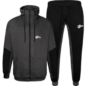 Uptheir Lava Hoody & Erupt Jogger Tracksuit Set - Charcoal