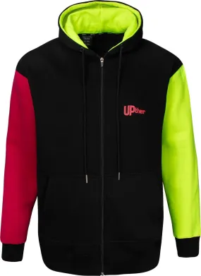 Uptheir Mars Contrast Zip Hoody - Black