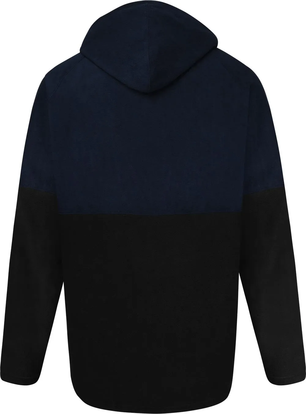 Uptheir Positive 1/2 Zip Block Fleece Hoody - Navy