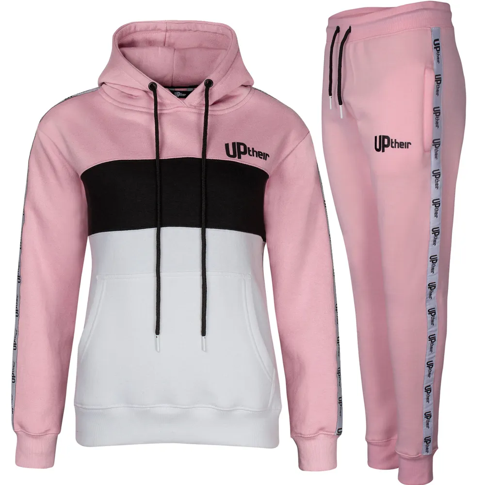 Uptheir Ruby Hoody & Pearl Jogger Tracksuit Set - Rose