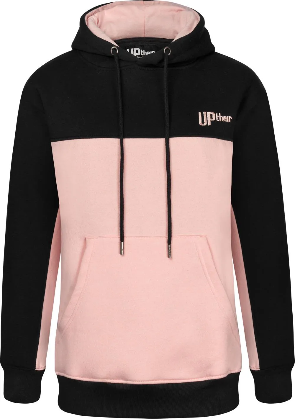 Uptheir Womens Baby Over The Head Hoody - Black