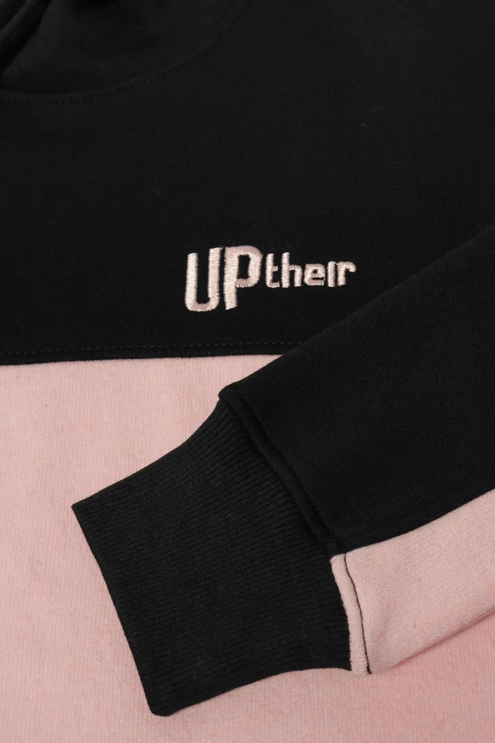 Uptheir Womens Baby Over The Head Hoody - Black