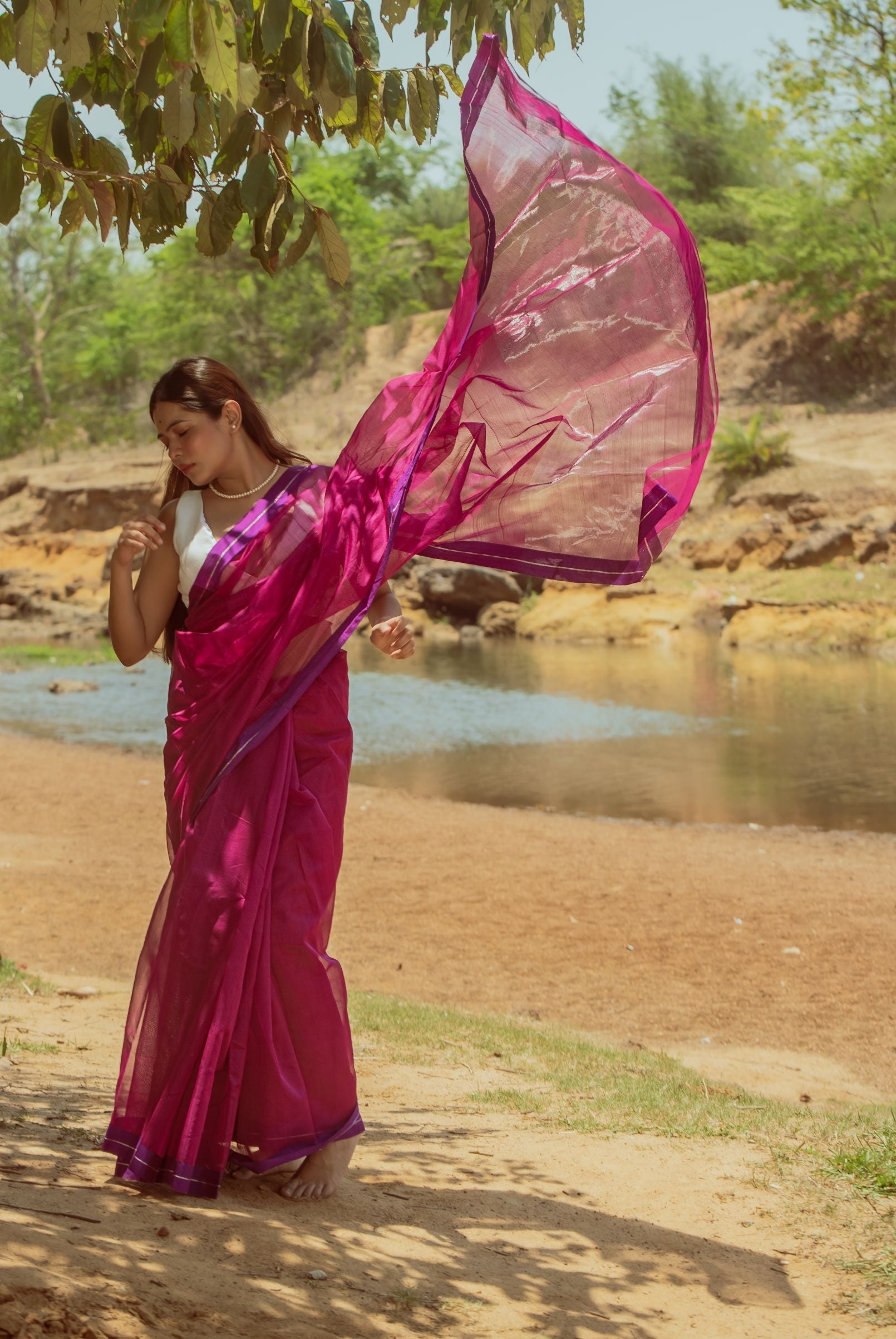 Utsav silk cotton saree - Gulabo