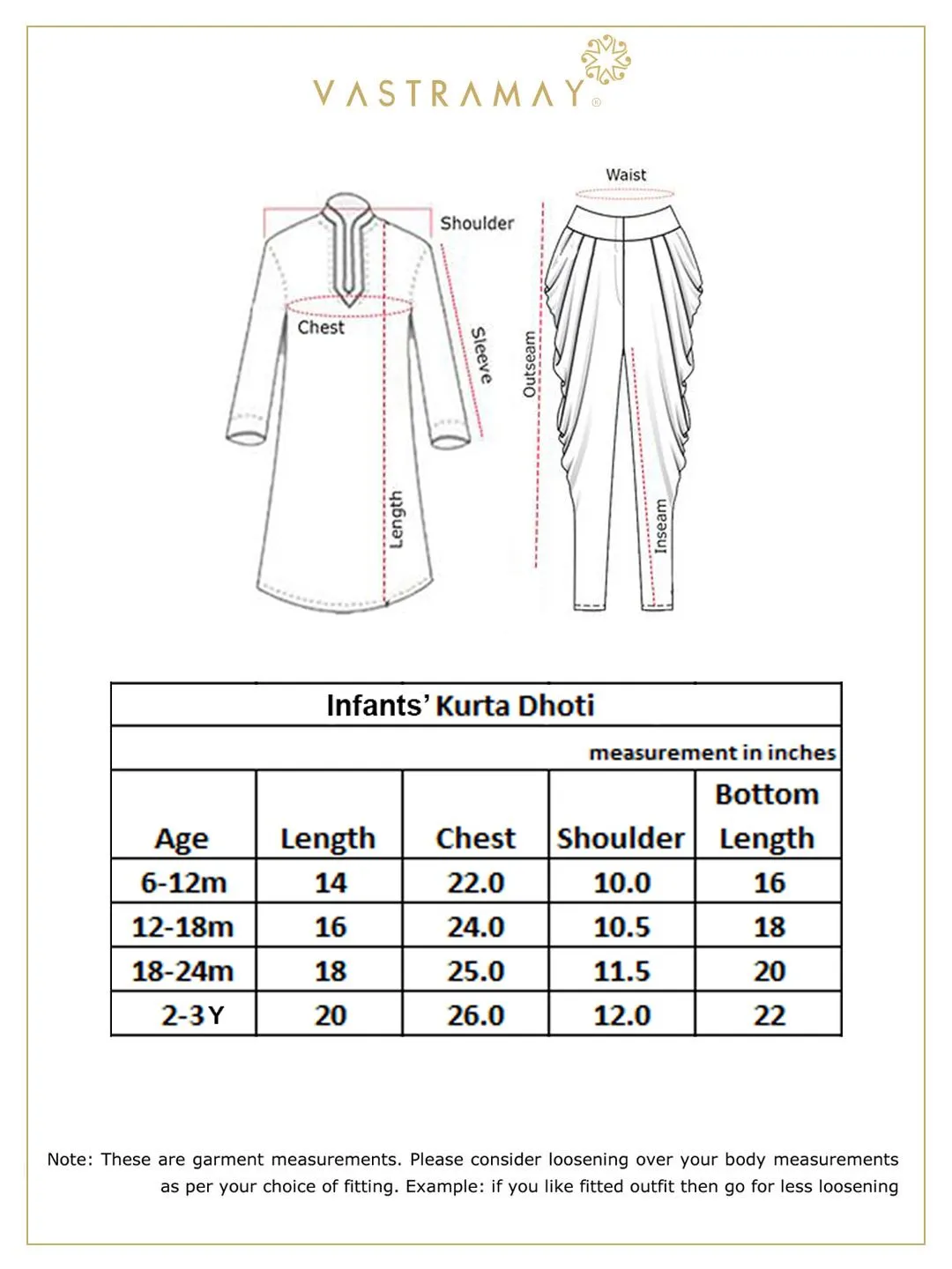 VASTRAMAY SISHU Boy's Pink Angrakha Style Krishna Kurta and White Dhoti Set