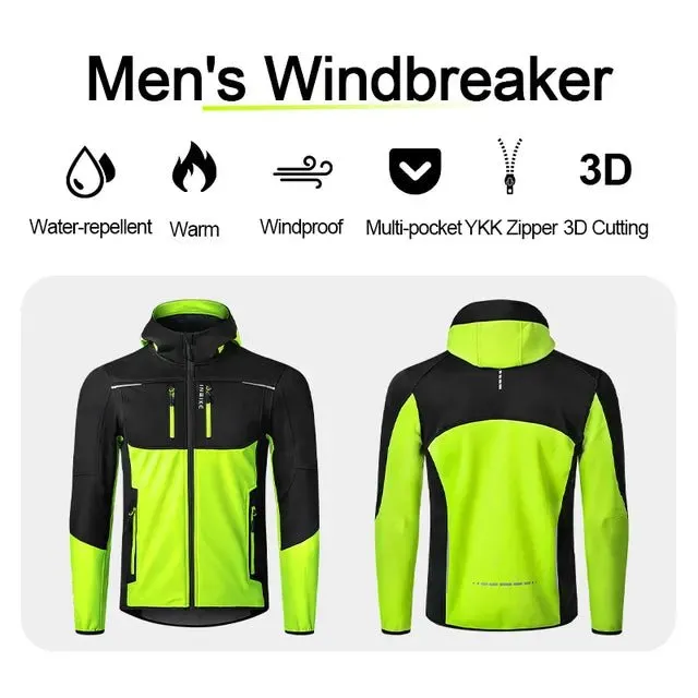 Veste de cyclisme / parka chaude avec capuche pour homme INBIKE - WJ607