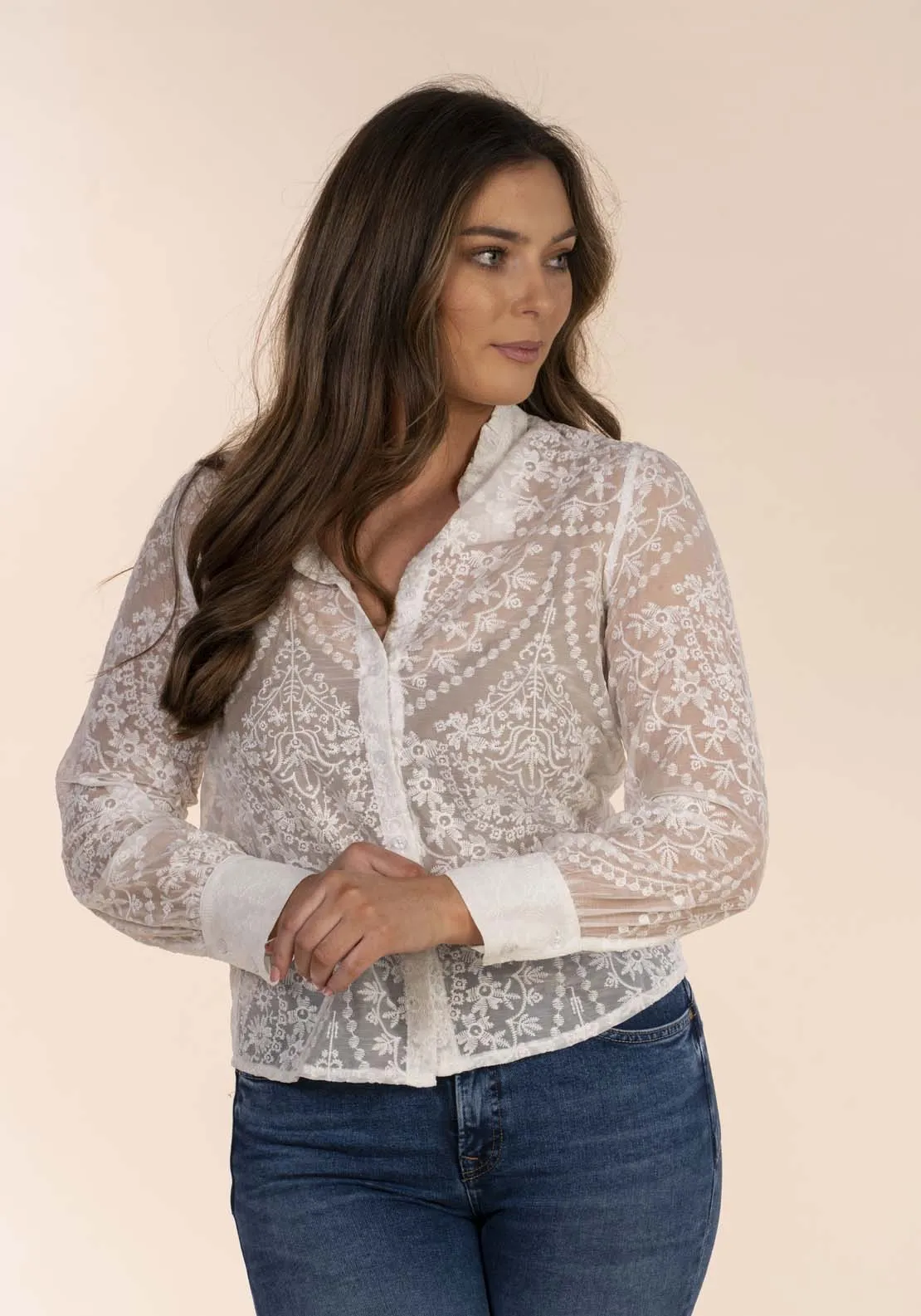 Victorian Lace Blouse - White