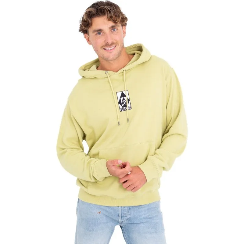 Volcom TERRY STONED HOODY - LENTIL GREEN