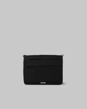 Wares Flat Sacoche Bag Medium Black Tech