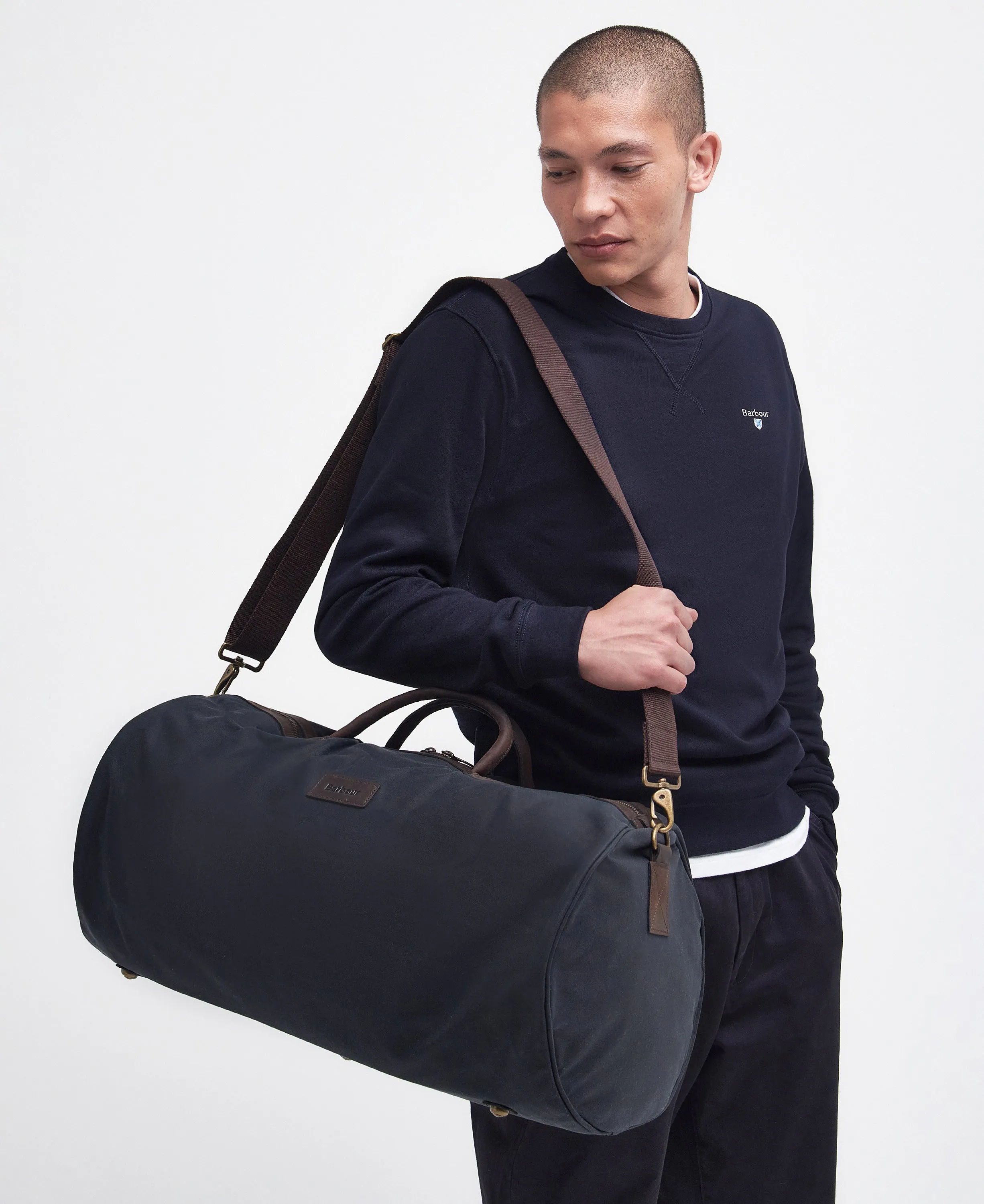 Wax Holdall Bag Navy