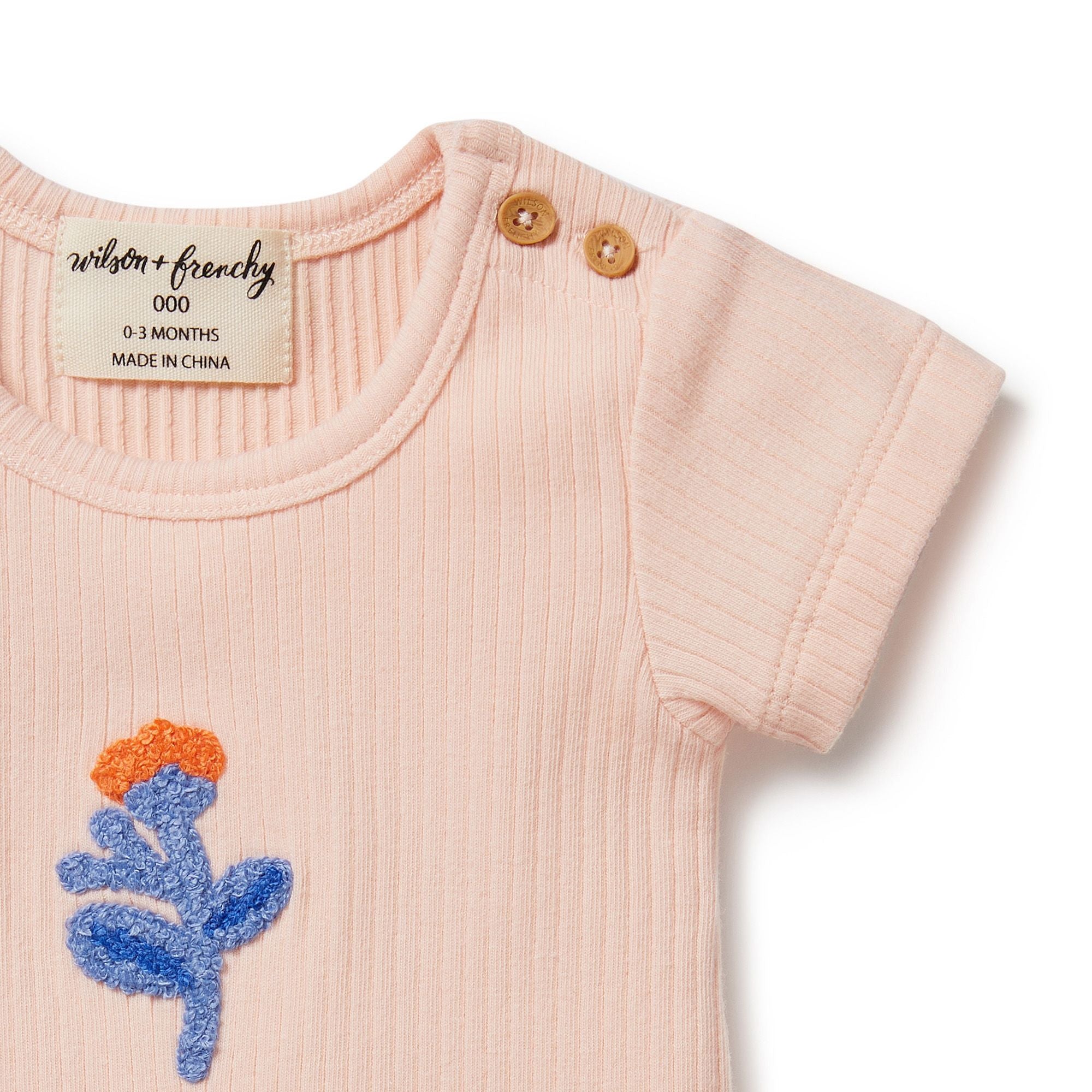 Wilson & Frenchy Little Flower Organic Rib Tee